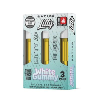 Litty AF Blend THCa Vape Cartridge 3g - White Gummy