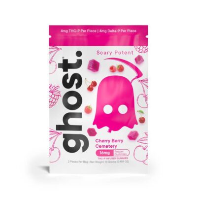 ghost reaper gummies 16mg 2pc cherry berry cemetery