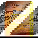The Dazed THCP Gummies 386mg 2 pc package includes two potent gummies in Orange Creamsicle and Orange Durban flavors, providing 193mg each. Keep them out of reach of children. Net weight: .36 oz (10g).