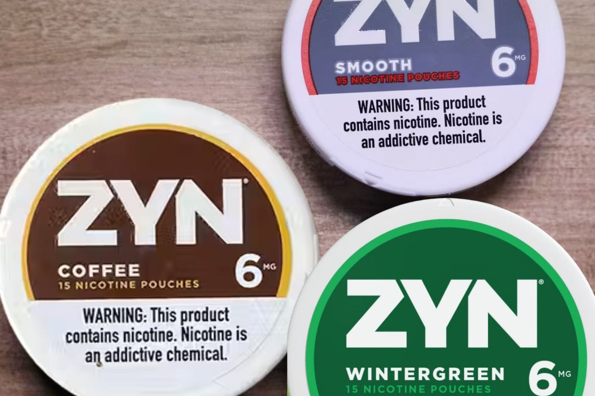 A collection of zyn nicotine packs