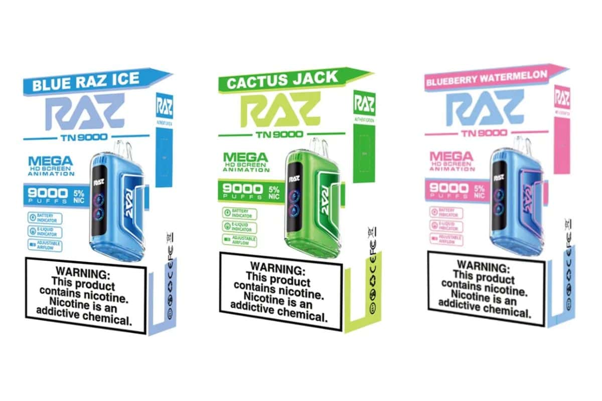 Fruit inspired flavors of Raz 9000 Vape