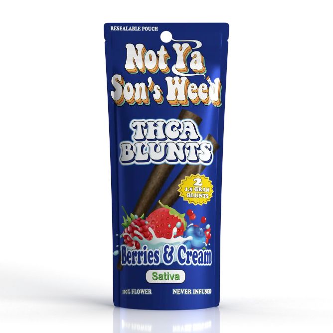 Not Ya Son's Weed THCA Blunt 2pc - Berries & Cream Blunt