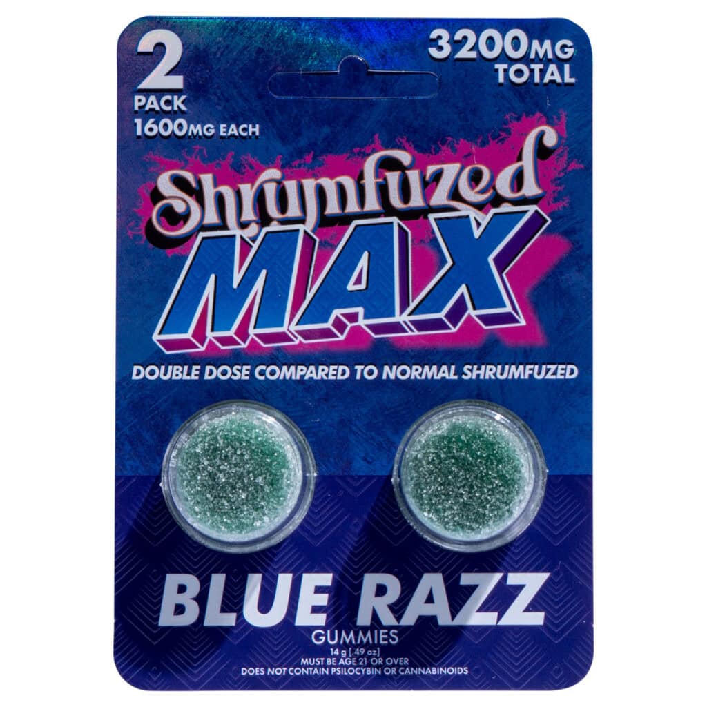 Shrumfuzed MAX Nootropic Mushroom Gummies 2pc Blue Razz