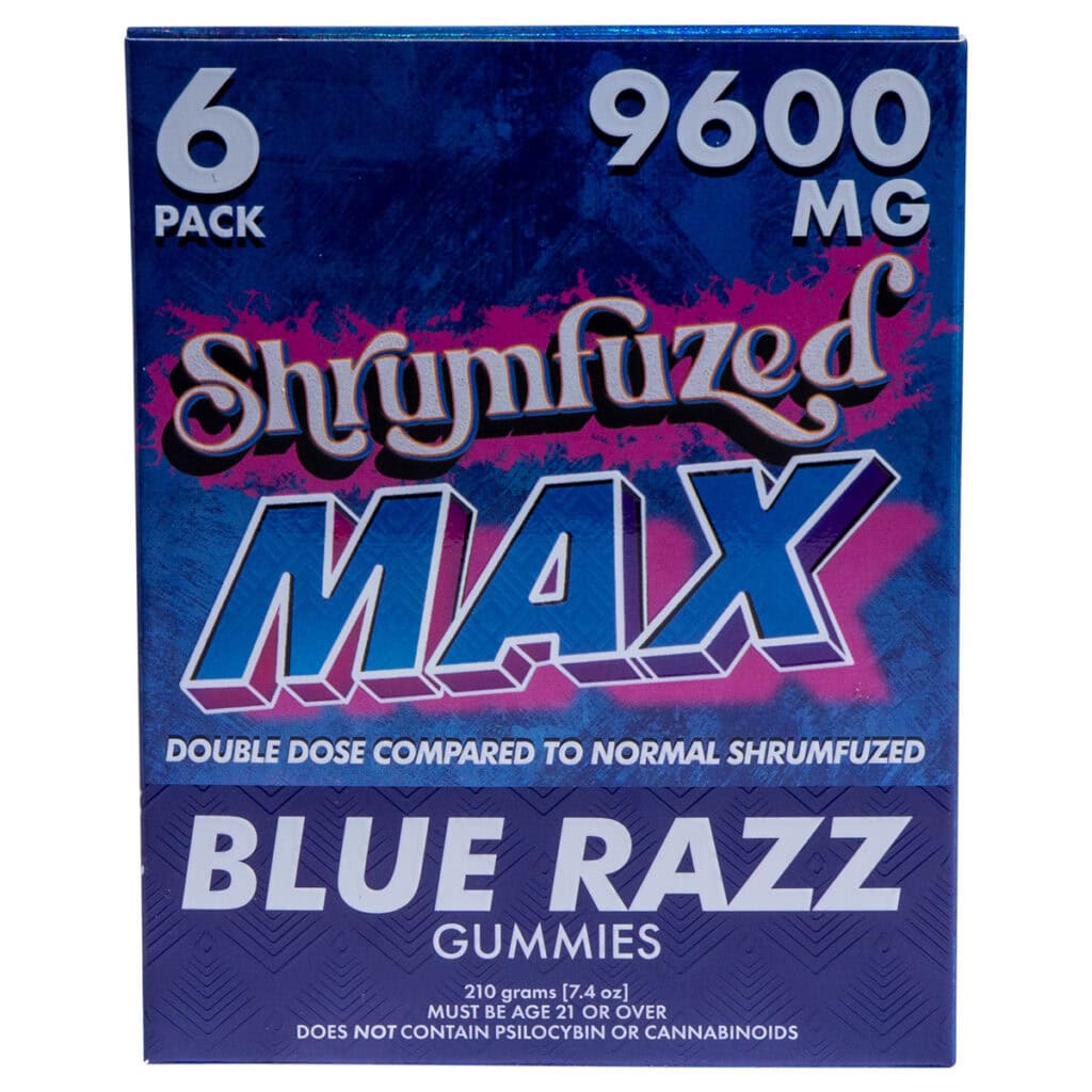 Shrumfuzed MAX Nootropic Mushroom Gummies 6pc Blue Razz