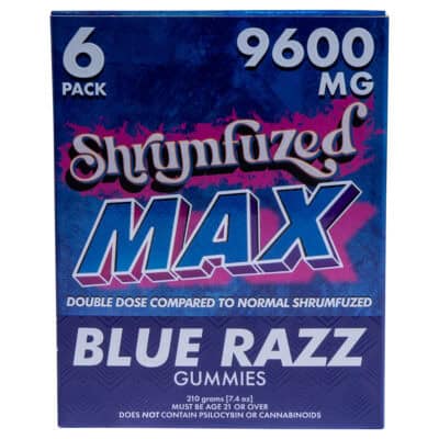 Shrumfuzed MAX Nootropic Gummies Blue Razz flavor