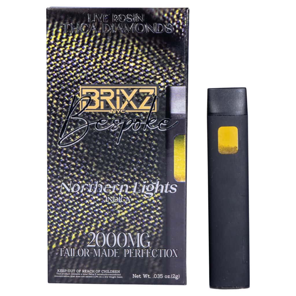 BRIXZ Bespoke THCA Disposable 2g Northern Lights (Indica)