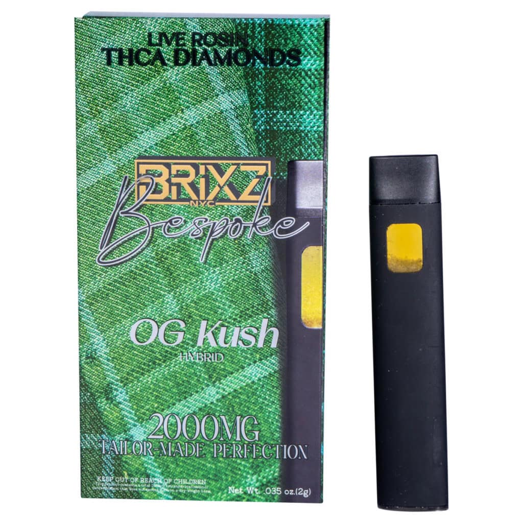 BRIXZ Bespoke THCA Disposable 2g OG Kush (Hybrid)