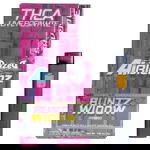 The Dazed THCA Live Rosin AI BLenz Disposable 3g, labeled Runtz Widow Hybrid, comes in a sleek pink and black box highlighting the fusion of Pink Runtz and White Widow. Its conveniently packaged as a 3g disposable with a net weight of 1.06 oz.