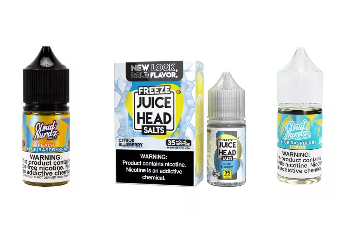 Different vape juices shown in the image
