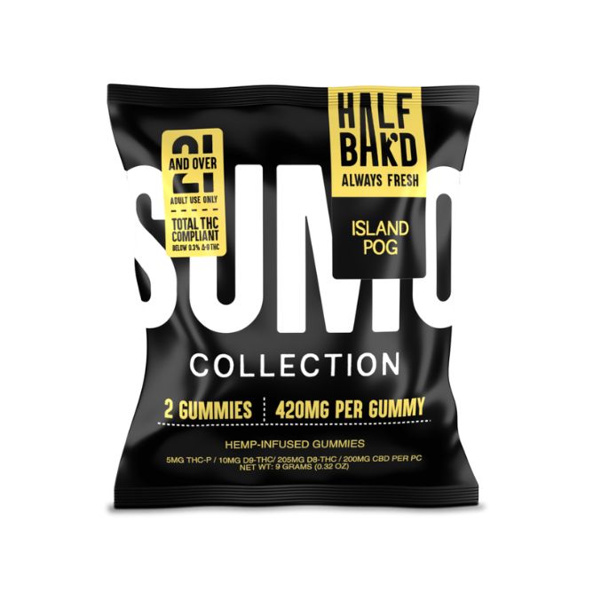 Half Bak’d Sumo Gummies 420mg 2pc Island POG