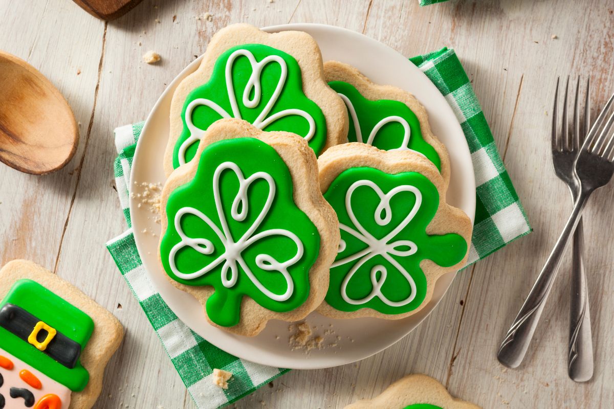 Thca infused cookies especially for St patricks day shown in the image