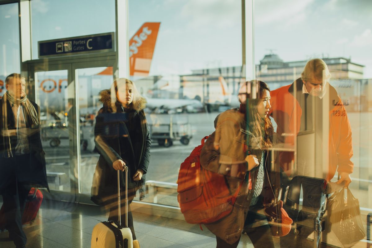 Airport security checks for weed carts