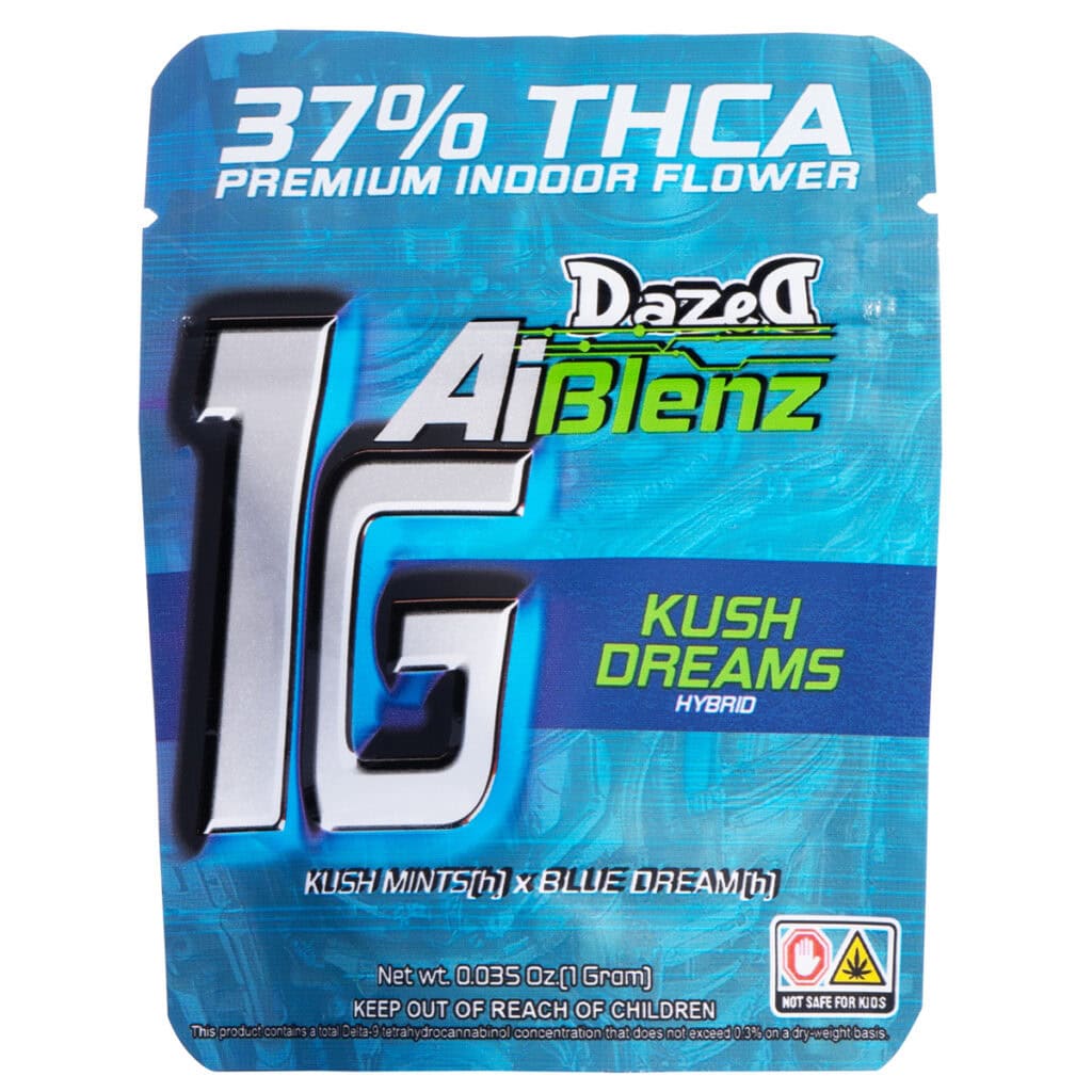 Dazed AI Blenz Premium Indoor THCa Flower 1g Kush Dreams