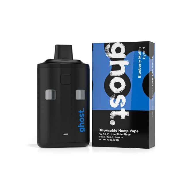 Ghost All-In-One Slide Piece Disposable Vape 7g Blueberry Muffin – Hybrid