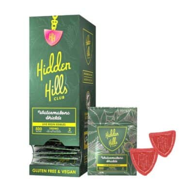 Hidden Hills Live Resin Edible Shields 1000mg 2pc Watermalone