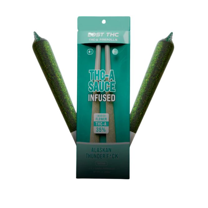 Lost THC THCa Sauce Pre-Rolls 2 x 2g Alaskan Thunderf*ck