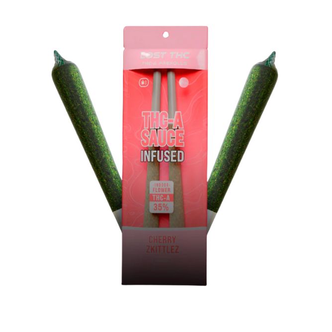Lost THC THCa Sauce Pre-Rolls 2 x 1.5g Cherry Zkittlez (Indica)