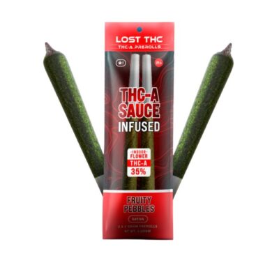 Lost THC THCa Sauce Pre-Rolls 2 x 1.5g Fruity Pebbles (Sativa)
