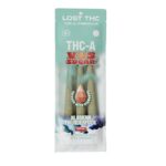 Lost THC THCa VVS Sugar Diamond Infused Pre-Rolls 3pc Alaskan Thunderf-ck (Sativa)