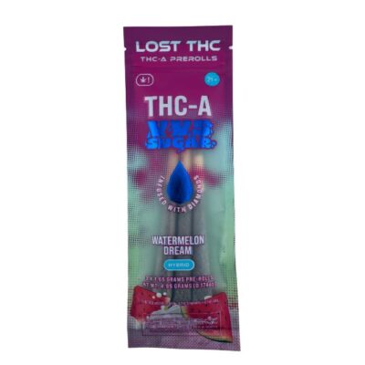 Lost THC THCa VVS Sugar Diamond Infused Pre-Rolls 3pc - Watermelon Dream