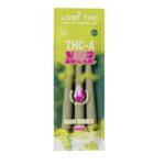 Lost THC THCa VVS Sugar Diamond Infused Pre-Rolls 3pc Kush Breath (Indica)