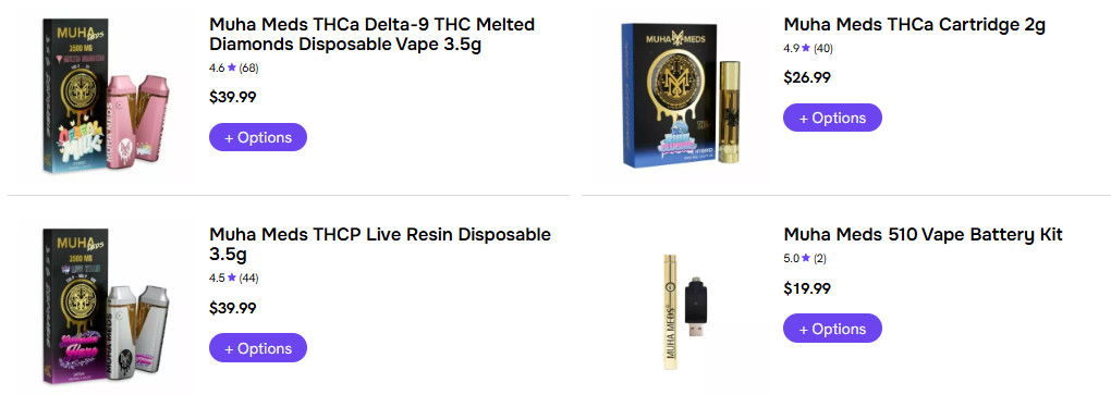 Muha Meds Vape Products on Sale