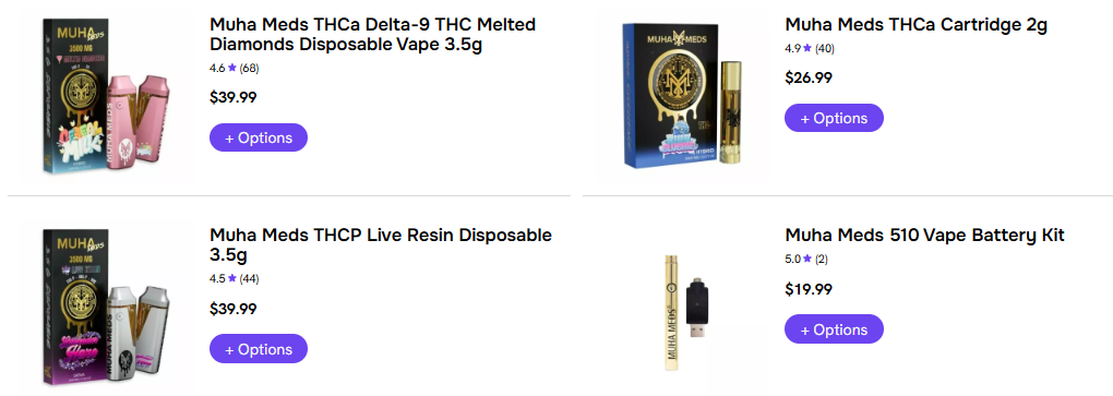 Muha Meds Vape Products on Sale