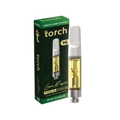 Torch THCa Live Resin Cartridge 1g Miracle Alien Cookies