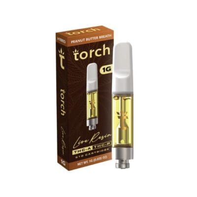 Torch THCa Live Resin Cartridge 1g Peanut Butter Breath