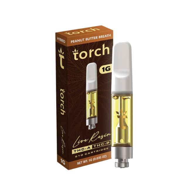 Torch THCa Live Resin Cartridge 1g Peanut Butter Breath