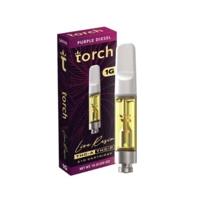 Torch THCa Live Resin Cartridge 1g Purple Diesel