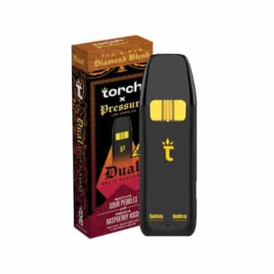 Torch x Pressure VVS Diamond Blend Dual Disposable 3g Sour Pebbles x Raspberry Cough