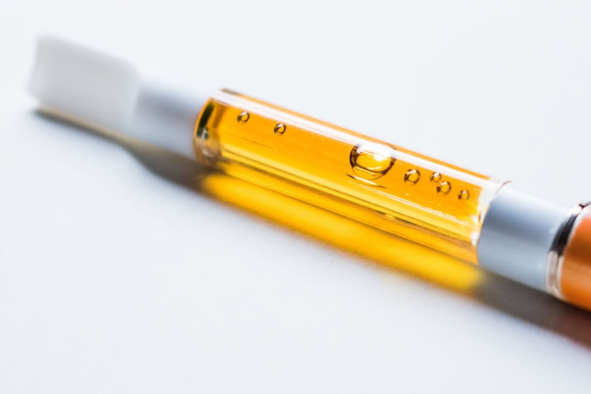 Air bubbles present inside the vape cartridge
