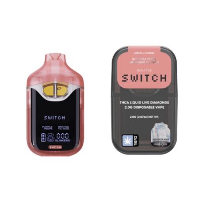 Boutiq Switch Liquid Diamond Disposable 2g - Purple Peeps (S) x Orange Tic Tacs (H)