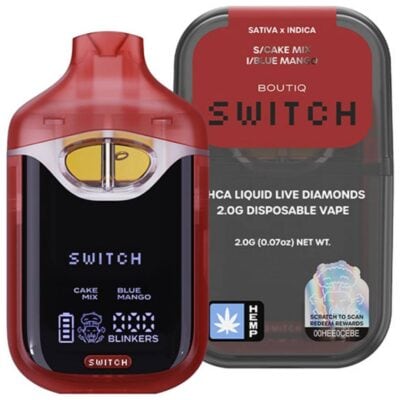 Cake Mix (S) x Blue Mango (I) - Boutiq Switch Liquid Diamond Disposable 2g