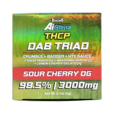 Dazed AI Blenz THCP Tri-Dabs 3g - Sour Cherry OG