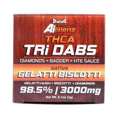 Dazed Ai Blenz THCa Tri-Dabs 3g - Gelatti Biscotti