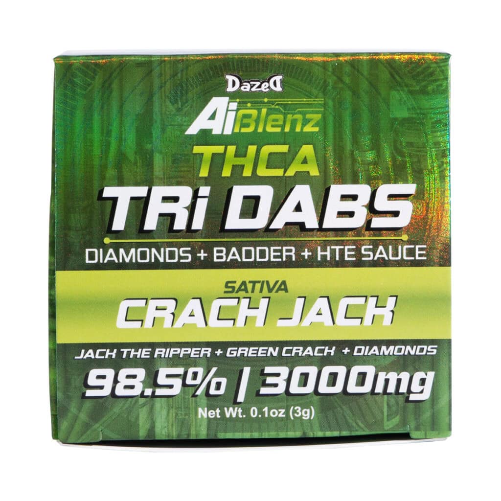 Dazed Ai Blenz THCa Tri-Dabs 3g Crack Jack