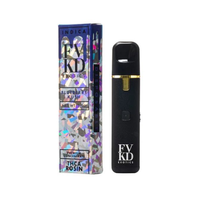 FVKD Exotics THCA Rosin Disposable 3.5g Blueberry Kush (Indica)