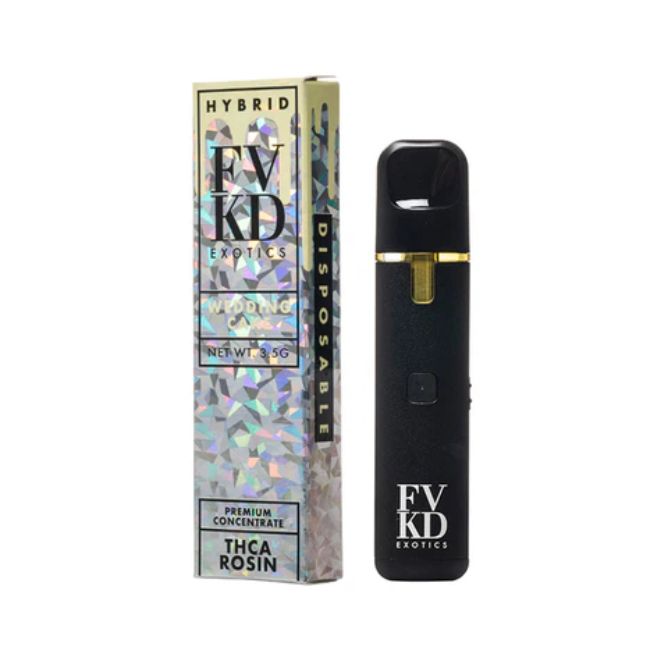 FVKD Exotics THCA Rosin Disposable 3.5g - Wedding Cake (Hybrid)