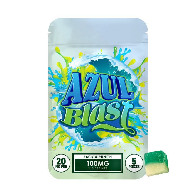 Hidden Hills Pack-A-Punch THCP Gummies 100mg 5pc Azul Blast