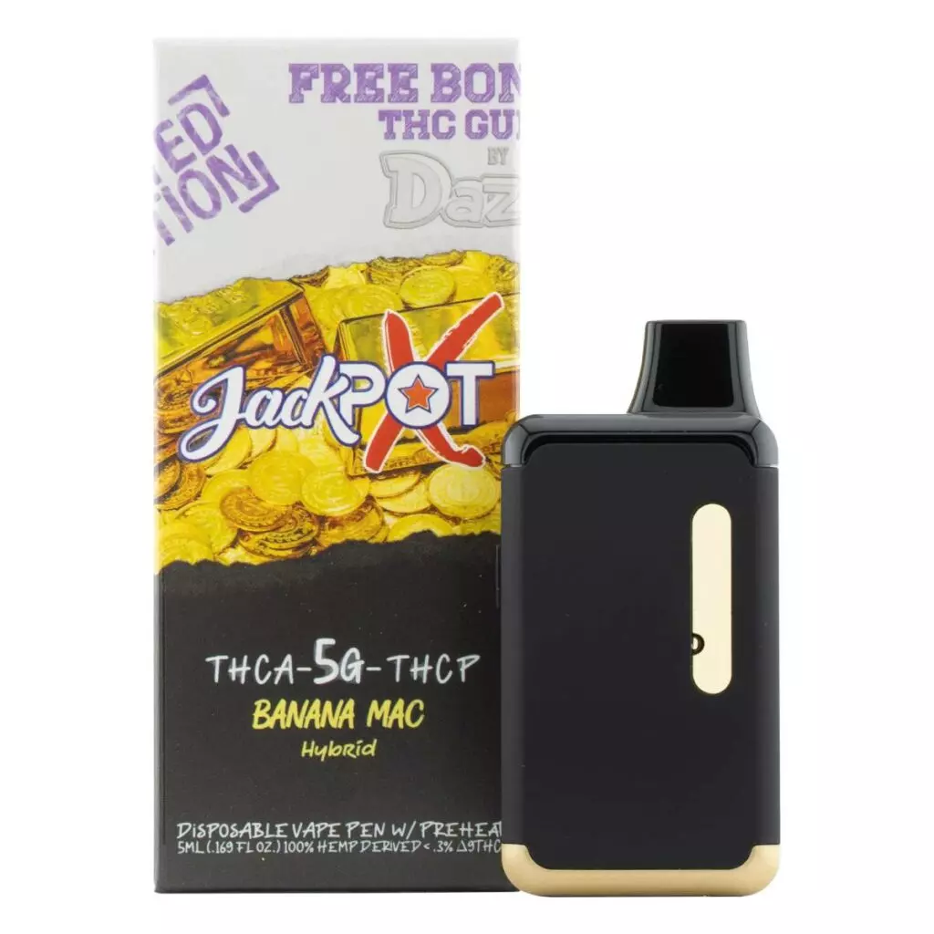 JackPotX THCa Disposable Vapes 5g Banana Mac