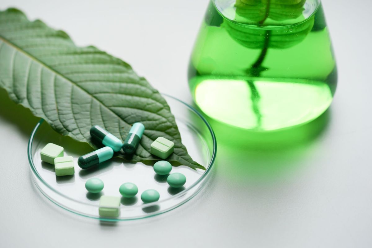 Kratom products are kept in a lab for quality testing