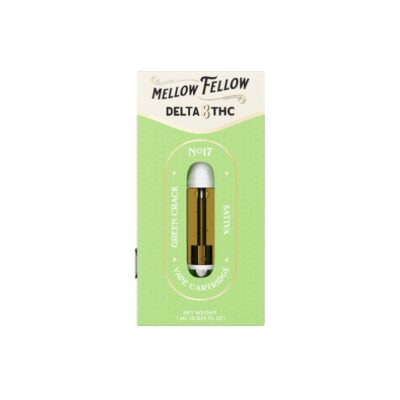 Mellow Fellow Delta 8 Cartridges 1g Green Crack (Sativa)