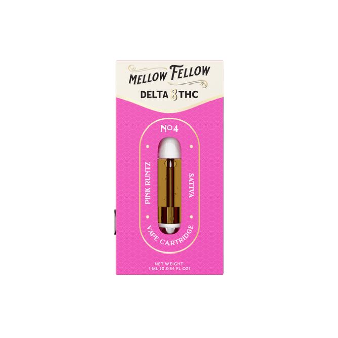Mellow Fellow Delta 8 Cartridges 1g Pink Runtz (Sativa)