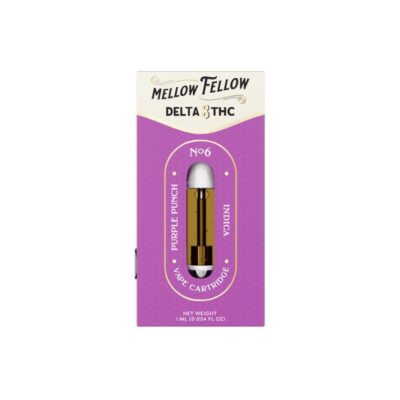 Mellow Fellow Delta 8 Cartridges 1g Purple Punch (Indica)