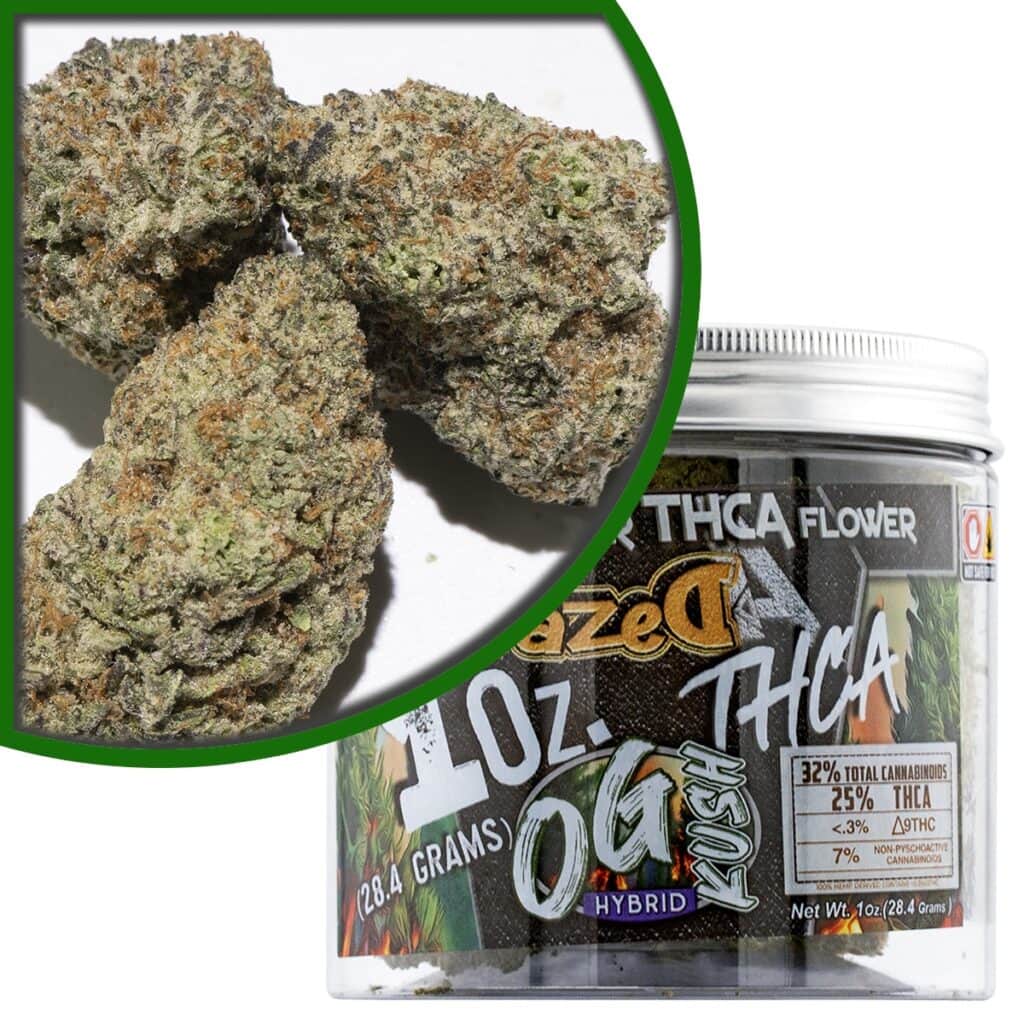 Dazed Premium Indoor THCa Flower 1oz OG Kush