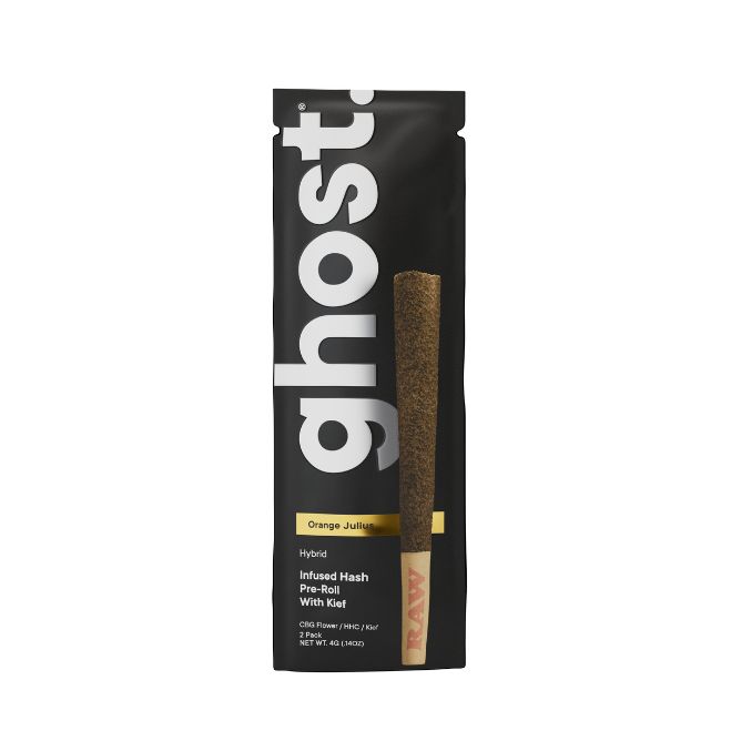 Ghost Infused Hash Kief Pre-Roll 4g 2pc Orange Julius (Hybrid)