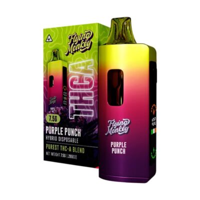 Purple Punch (Indica) Flying Monkey Purest THCa Blend Disposable 7.5g