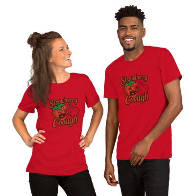 Unisex T-shirt Strawberry Cough red